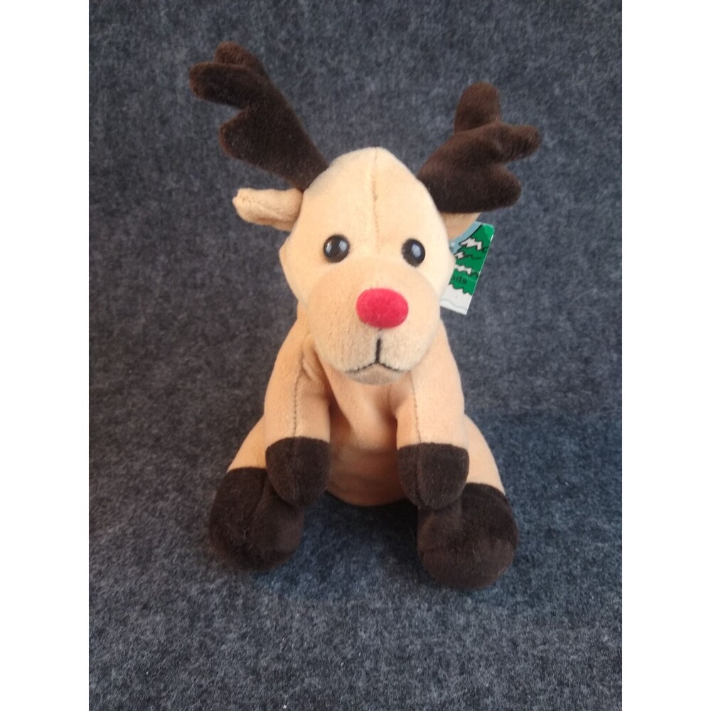 Reindeer Christmas Stuffed Animal Toy Bean Bag Friends Plush Creations with Tag